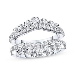 THE LEO Diamond Enhancer Ring 1 ct tw Round-cut 14K White Gold