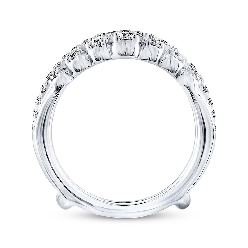 Main Image 2 of THE LEO Diamond Enhancer Ring 1 ct tw Round-cut 14K White Gold