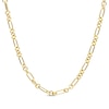 Thumbnail Image 0 of Three & One Hollow Link Figaro Necklace 4.5mm 10K Yellow Gold 18”