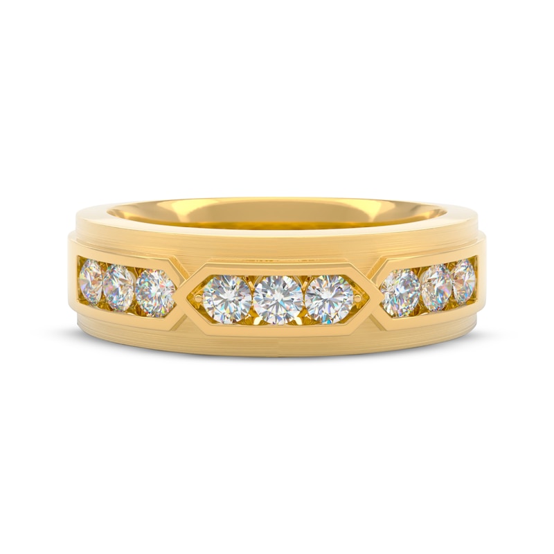 Main Image 3 of Men's THE LEO First Light Diamond Wedding Band 3/4 ct tw 14K Yellow Gold