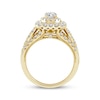 Thumbnail Image 2 of Round-Cut Diamond Double Halo Engagement Ring 1-1/2 ct tw 14K Yellow Gold