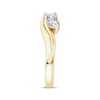 Thumbnail Image 2 of Memories Moments Magic Round-Cut Diamond Three-Stone Engagement Ring 1 ct tw 14K Yellow Gold