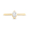 Thumbnail Image 3 of Marquise-Cut Diamond Solitaire Rope Shank Engagement Ring 1/4 ct tw 14K Yellow Gold (I/I1)