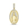 Thumbnail Image 1 of Diamond Mary with Cherub Oval Medallion Charm 1/4 ct tw 10K Yellow Gold