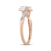 Thumbnail Image 2 of Baguette & Round-Cut Multi-Diamond Pear-Shaped Engagement Ring 1/4 ct tw 10K Rose Gold