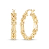 Thumbnail Image 1 of Hollow Milano Rope Chain Hoop Earrings 10K Yellow Gold