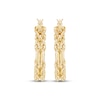 Thumbnail Image 2 of Hollow Milano Rope Chain Hoop Earrings 10K Yellow Gold