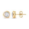 Thumbnail Image 1 of Radiant Reflections Round-Cut Diamond Bezel-Look Solitaire Stud Earrings 5/8 ct tw 10K Yellow Gold (J/I3)