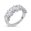 Thumbnail Image 2 of Lab-Grown Diamonds by KAY Pear-Shaped Alternating Anniversary Ring 2 ct tw 14K White Gold