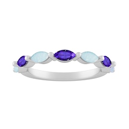 Color Stone Stackable Ring