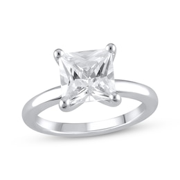 Adore Lab-Grown Diamonds Princess-Cut Solitaire Engagement Ring 3 ct tw 14K White Gold (F/VS2)