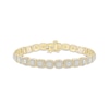 Thumbnail Image 1 of Diamond Cushion Link Bracelet 1 ct tw 10K Yellow Gold 7.25&quot;