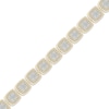 Thumbnail Image 2 of Diamond Cushion Link Bracelet 1 ct tw 10K Yellow Gold 7.25&quot;