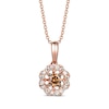 Thumbnail Image 1 of Le Vian Diamond Flower Necklace 1/3 ct tw 14K Strawberry Gold 20&quot;