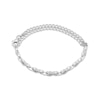 Thumbnail Image 2 of Diamond Adjustable Infinity Link Bracelet 1/10 ct tw Sterling Silver 9&quot;