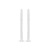 Thumbnail Image 2 of Diamond Hoop Earrings 1/4 ct tw 10K White Gold