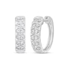 Thumbnail Image 1 of Diamond Hoop Earrings 1/5 ct tw 10K White Gold