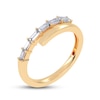 Thumbnail Image 2 of Baguette-Cut Diamond Wrap Ring 1/4 ct tw 14K Yellow Gold