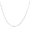 Thumbnail Image 1 of Solid Box Chain Necklace 0.9mm 14K White Gold 18&quot;