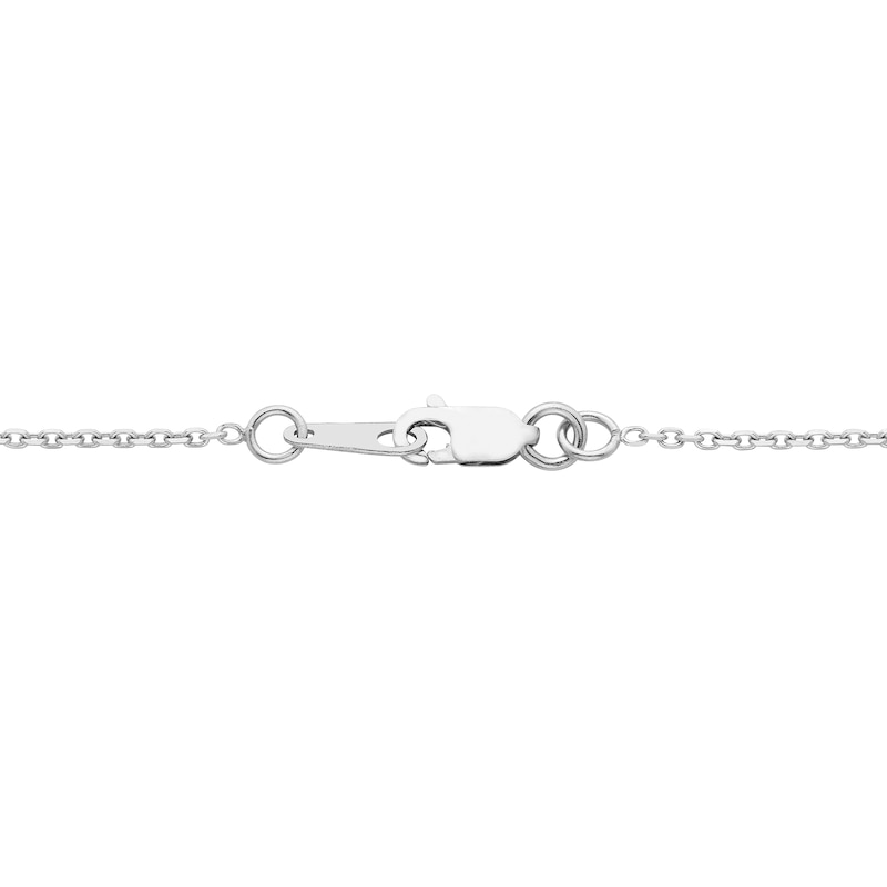 Main Image 3 of Diamond Ladder Necklace 1/2 ct tw 10K White Gold 18&quot;