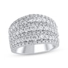 Thumbnail Image 1 of Diamond Multi-Row Anniversary Ring 2 ct tw 14K White Gold