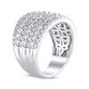 Thumbnail Image 2 of Diamond Multi-Row Anniversary Ring 2 ct tw 14K White Gold