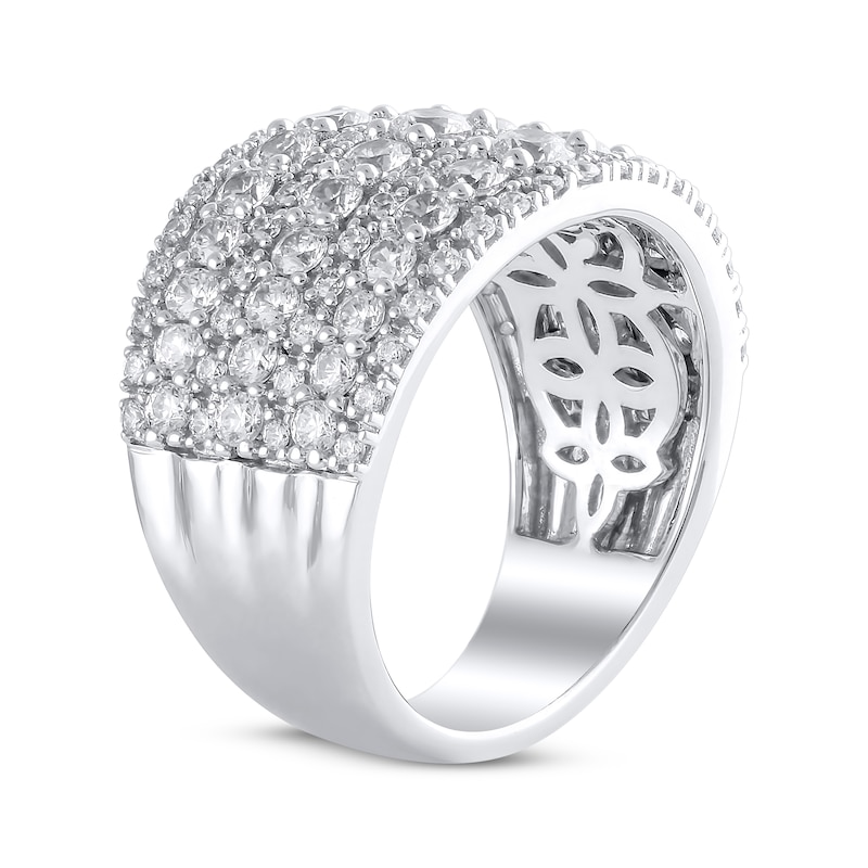 Main Image 2 of Diamond Multi-Row Anniversary Ring 2 ct tw 14K White Gold