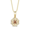 Thumbnail Image 0 of Le Vian Diamond Flower Necklace 1/3 ct tw 14K Honey Gold 20"