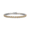 Thumbnail Image 0 of Marquise-Cut Citrine S-Link Bracelet Sterling Silver 7.25