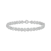 Thumbnail Image 1 of Diamond Link Bracelet 1/4 ct tw Sterling Silver 7.25&quot;