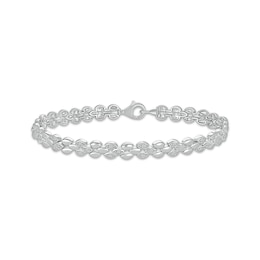 Diamond Link Bracelet 1/4 ct tw Sterling Silver 7.25&quot;