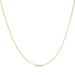 Solid Diamond-Cut Rolo Chain Necklace 0.89mm 14K Yellow Gold 18&quot;