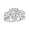 Thumbnail Image 1 of Round-Cut Diamond Halo Engagement Ring 1 ct tw 10K White Gold