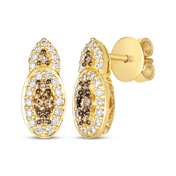 Le Vian Multi-Diamond Earrings 5/8 ct tw 14K Honey Gold