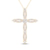 Thumbnail Image 1 of Diamond Cross Necklace 3/4 ct tw 14K Yellow Gold 18&quot;