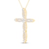 Thumbnail Image 2 of Diamond Cross Necklace 3/4 ct tw 14K Yellow Gold 18&quot;