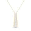 Thumbnail Image 1 of Lab-Grown Diamonds by KAY Ladder Necklace 1/2 ct tw 14K Yellow Gold