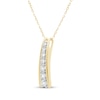 Thumbnail Image 2 of Lab-Grown Diamonds by KAY Ladder Necklace 1/2 ct tw 14K Yellow Gold