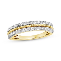 Threads of Love Diamond Anniversary Ring 1/2 ct tw 14K Yellow Gold