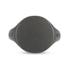 Thumbnail Image 3 of Men's Black Sapphire Matte Circle Ring Gunmetal-Plated Sterling Silver