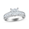 Thumbnail Image 1 of Princess-Cut Quad Diamond Engagement Ring 1-1/2 ct tw 14K White Gold