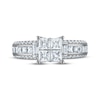 Thumbnail Image 3 of Princess-Cut Quad Diamond Engagement Ring 1-1/2 ct tw 14K White Gold