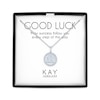 Thumbnail Image 1 of Good Luck Symbol Medallion Necklace with Diamonds Sterling Silver 18&quot;