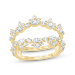 Lab-Grown Diamonds by KAY Marquise & Round-Cut Diamond Enhancer Ring 1 ct tw 14K Yellow Gold