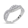 Thumbnail Image 2 of Diamond Wave Crossover Ring 1/2 ct tw 14K White Gold