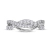 Thumbnail Image 3 of Diamond Wave Crossover Ring 1/2 ct tw 14K White Gold