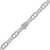 Thumbnail Image 2 of Men's Diamond Mariner & Cuban Curb Link Bracelet 3/4 ct tw Sterling Silver 8.5&quot;