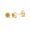 Thumbnail Image 1 of Children's Round-Cut Citrine Stud Earrings 14K Yellow Gold