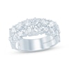 Thumbnail Image 1 of Monique Lhuillier Bliss Pear-Shaped, Marquise & Round-Cut Lab-Grown Diamond Anniversary Ring 2 ct tw 18K White Gold