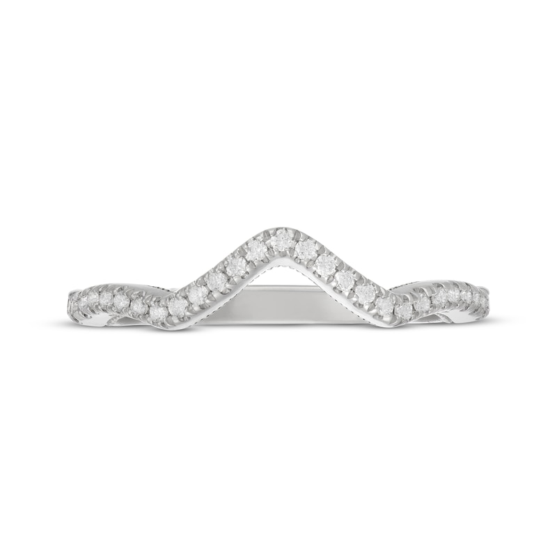 Main Image 10 of Neil Lane Artistry Lab-Grown Diamond Contour Wedding Band 1/5 ct tw 14K White Gold